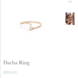 14kt rose gold and diamond ring